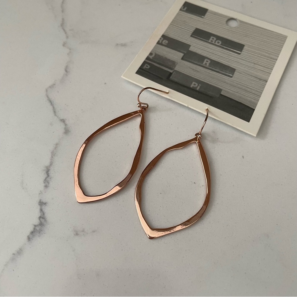Anthropologie Rose Gold Plated Earrings